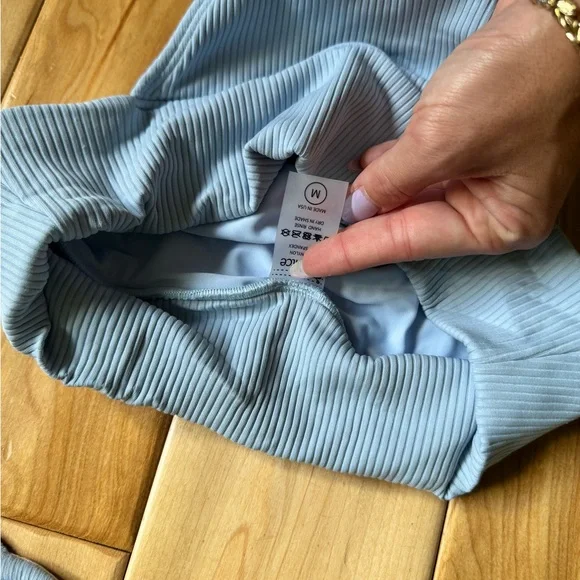 Montce Blue Ribbed Bikini Set - Picture 3 of 6